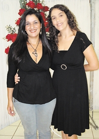 Centro Médico (em 1°/7, sede única, na Franca-Claraval): Luciana Marques (secretária do Sind. dos Médicos) e Heloísa Cintra (secretária).